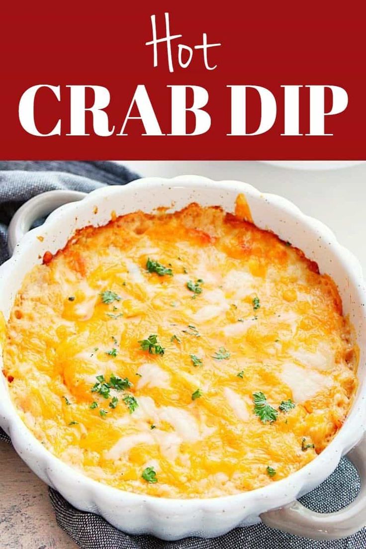 a casserole dish with cheese and parsley in it on a white plate