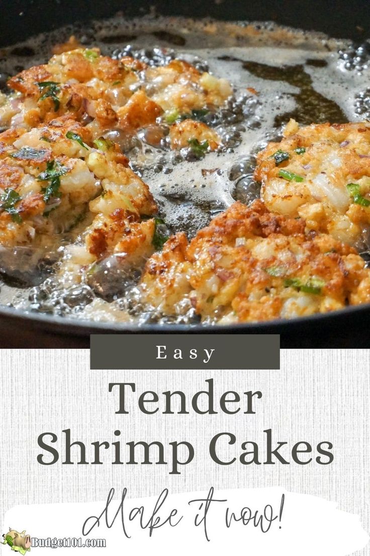 an easy recipe for tender shrimp cakes