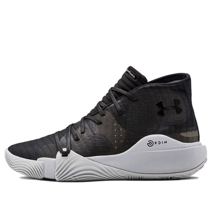 Under Armour Spawn Basketball Shoes/Sneakers Sporty High-top Basketball Sneakers Fade-resistant, Sporty High-top Sneakers For Basketball, Black Athletic Fit Basketball Shoes With Cushioned Footbed, Urban Black Sneakers For Basketball, Black Urban Basketball Sneakers, Urban Black Basketball Sneakers, Mid-top Basketball Shoes For Sports Events, Casual Black High-top Sneakers For Basketball, Casual Black High-top Basketball Sneakers