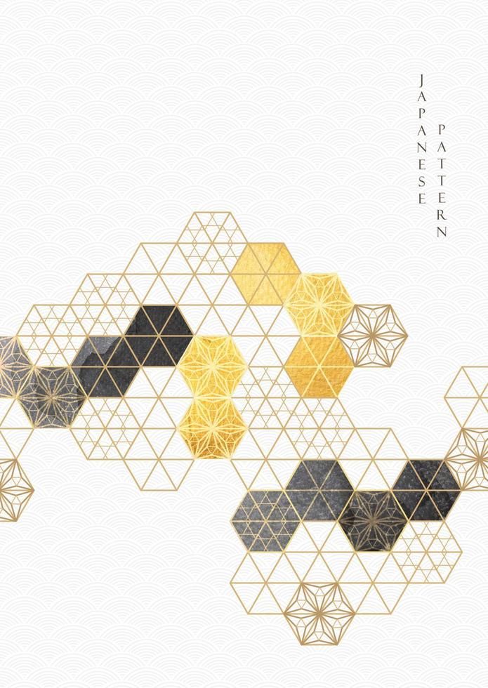 Abstract background in oriental style. Chinese new year banner. Geometric line with Japanese pattern vector. Circle shapes in oriental template. Gold texture template. Texture Template, Chinese Pattern, Geometric Shapes Art, New Year Banner, Traditional Japanese Art, Japanese Patterns, Chinese Patterns, Textured Artwork, Pattern Vector