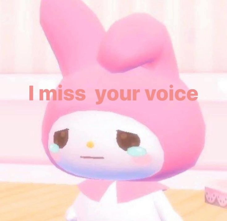 an animal crossing character with the caption i miss your voice