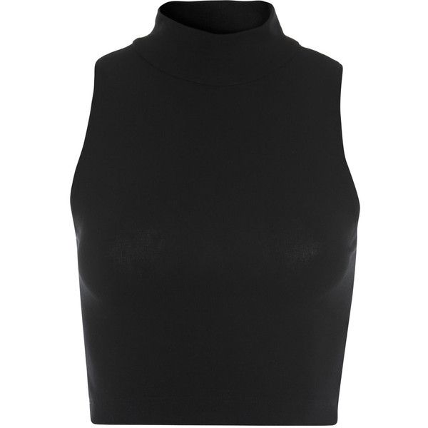 Black Strap Back Crop ($12) ❤ liked on Polyvore featuring tops, shirts, crop tops, tank tops, cropped turtleneck, rayon shirts, miss selfridge, turtleneck top and turtle neck crop top Black Turtleneck Crop Top, Tank Top Turtle Neck Outfit, Black Turtleneck Tank Top, Tank Top Turtle Neck, Bakugo Cosplay, Turtle Neck Sleeveless Top, Viscose Shirts, Black Turtleneck Outfit, Strappy Shirt