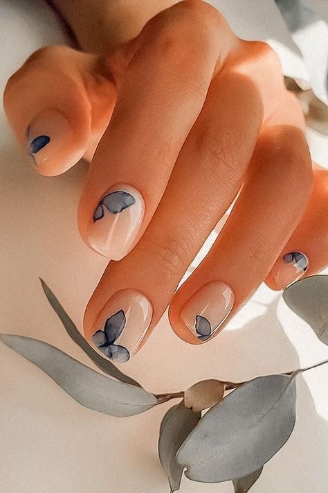 Gel Nail Products, Wave Nails, Beachy Nails, Baby Blue Nails, Blue Nail Art, Almond Nails Designs, Blue Nail Designs, Japanese Nails, Nail Products