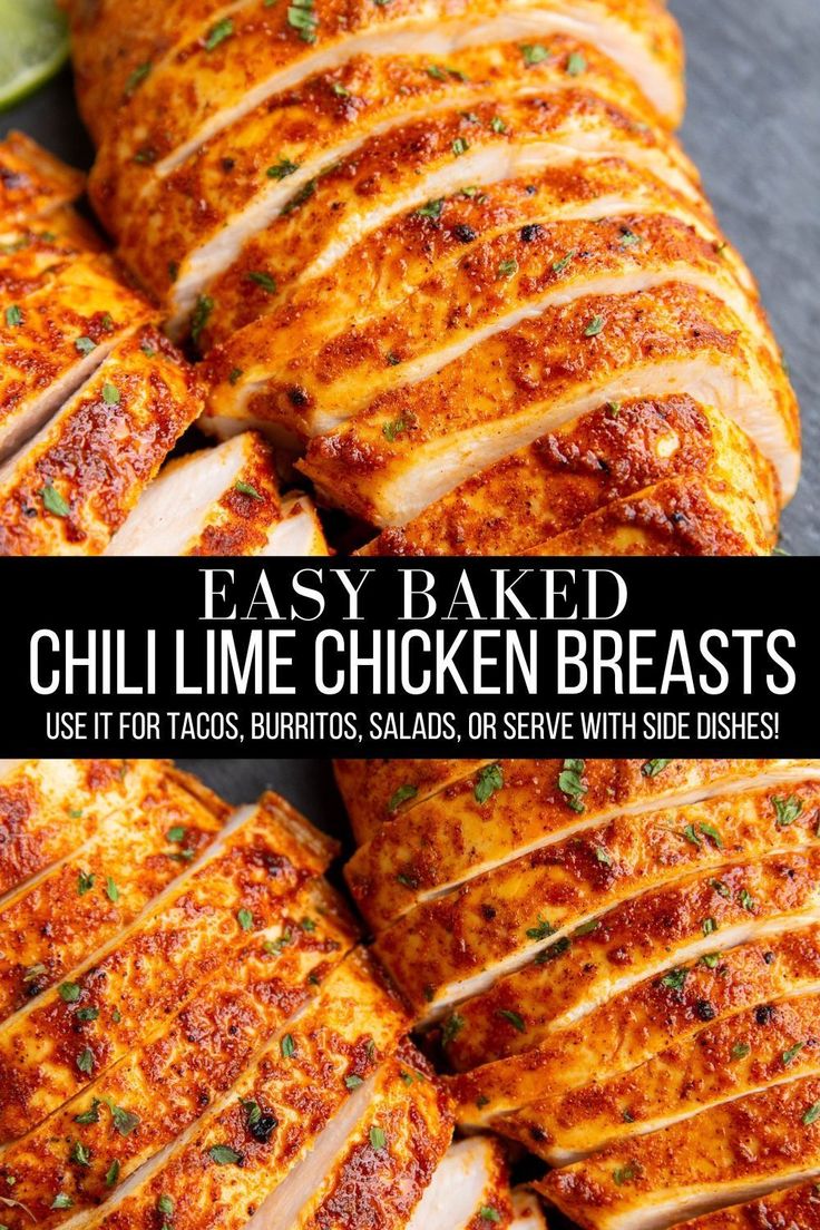 Chili Lime Chicken Marinade, Baked Skinless Chicken Breast, Chile Lime Chicken, Lime Chicken Breast, Chipotle Lime Chicken, Garlic Lime Chicken, Baked Chili, Fiesta Lime Chicken, Lime Marinade For Chicken