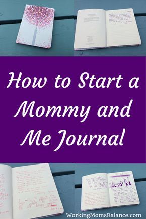 how to start a mommy and me journal on a bench with the text overlay