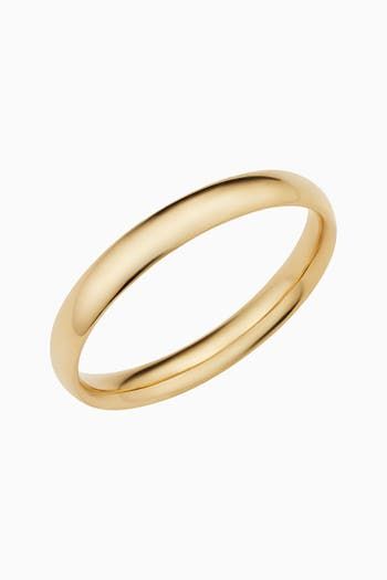 Whether you're looking for a classic band or saying "I do," our Forever Band Ring is the way to go. The polished solid gold band offers impressive shine, while the comfort fit design makes it an easy choice for daily wear. Slip on this timeless piece with any look to add instant elegance. Metal: 14k Solid Yellow Gold Dimensions: 3mm Width, Comfort Fit Available in Multiple Sizes Weight: 1.2 to 1.6 grams depending on size selected Construction: Tubing Origin: Crafted in Arezzo, Italy Heirloom Yellow Gold Thick Band, Heirloom Thick Band In Yellow Gold, Timeless Stackable Bands For Formal Occasions, Timeless Yellow Gold Rings With Decorative Band, Yellow Gold Rings With Decorative Thick Band, Timeless Formal Stackable Bands, Classic Formal Bracelets With Decorative Band, Classic Bracelets With Decorative Band For Formal Occasions, Classic Stackable Eternity Band For Formal Occasions