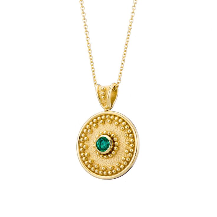 Byzantine Gold Round Emerald Pendant - Etsy May Birthstone Jewelry With Round Coin Pendant, May Birthstone Spiritual Jewelry With Coin Pendant, Gold Spiritual Round Emerald Necklace, Gold Spiritual Emerald Necklace, Spiritual Gold Emerald Necklace, Byzantine Coin Pendant Jewelry, Luxury Emerald Necklace With Round Pendant, Byzantine Round Coin Pendant Jewelry, Byzantine Style Round Coin Pendant Jewelry