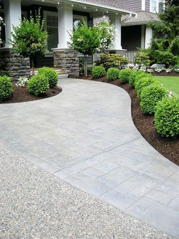 an image of a driveway that is being used as a postcard for someone's house