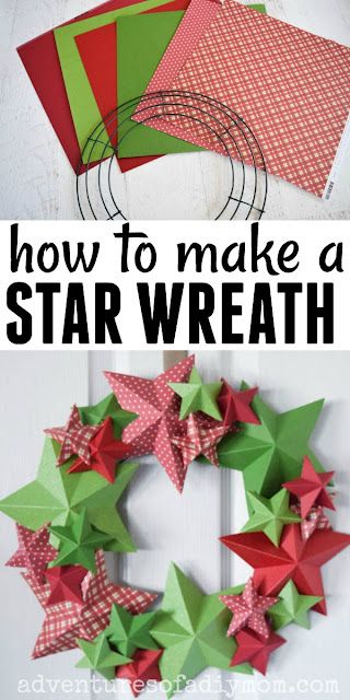 how to make a star wreath with paper