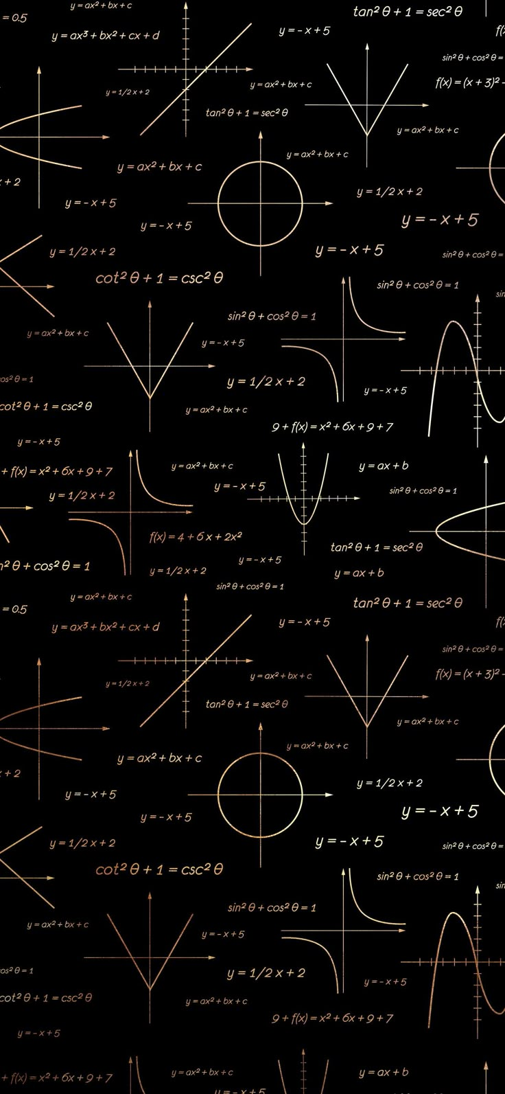 a black background with many different types of lines and numbers on it's surface