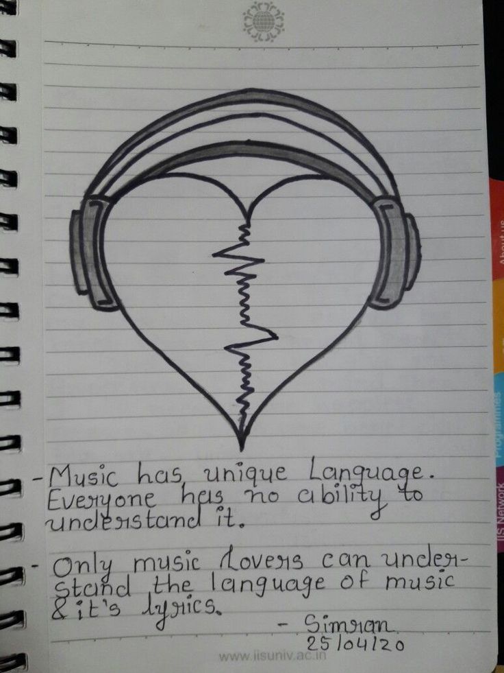 a note with headphones on it that says music has an unique language, even if there is no ability to understand it