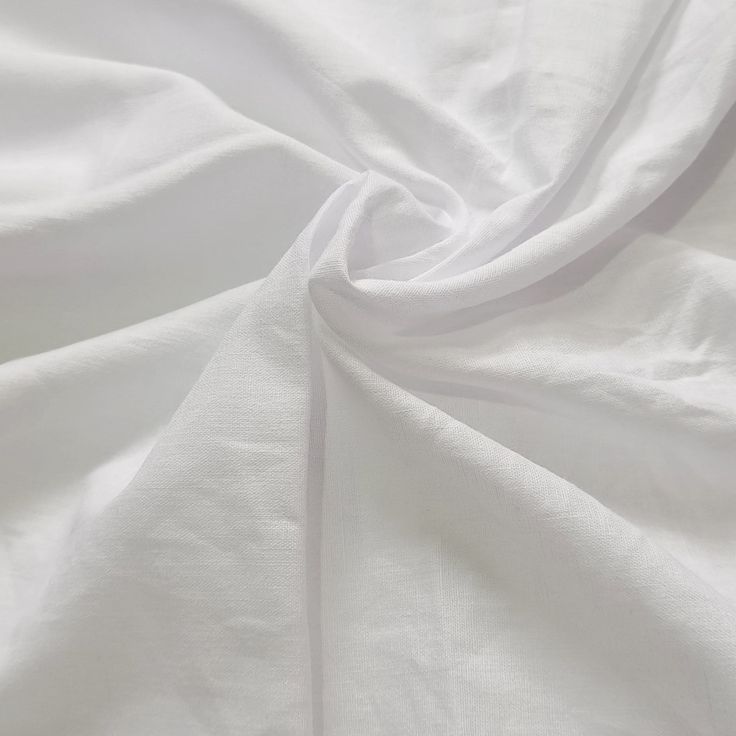 the white fabric is very soft and clean