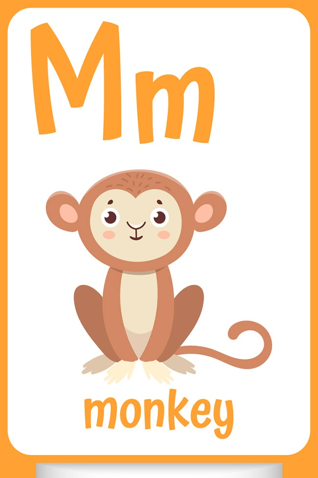 the letter m is for monkey