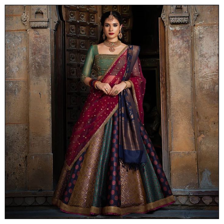 Studio 149, Rajasthani Lehenga, Keep Me Stylish, Lehenga Design, Lehenga Saree Design, Half Saree Lehenga, Wedding Lehenga Designs, Indian Bride Outfits, Woven Art