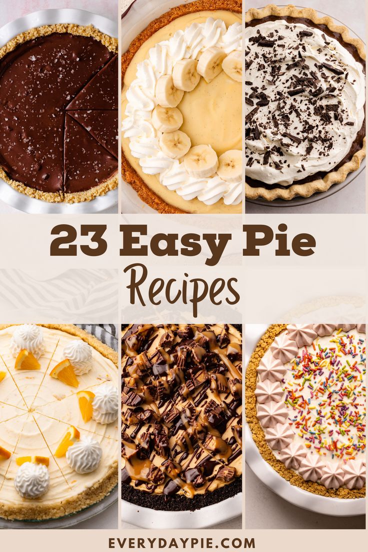 25 easy pie recipes that are perfect for desserts