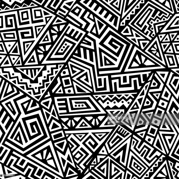 an abstract black and white pattern with many intersecting shapes on it's surface stock photo