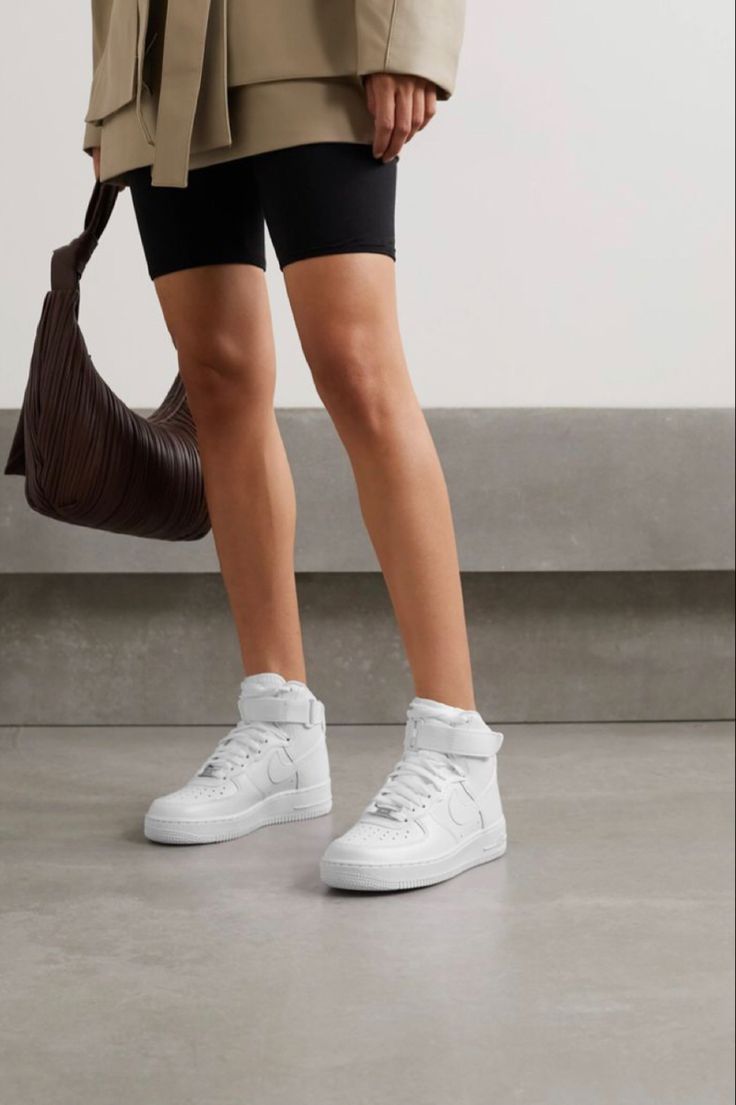 High Top Air Force 1 Outfit, White Nike Air Force 1 Outfit, Outfits With High Tops, Airforce 1 Outfit, Air Force Outfit, Nike Air Force High, Forces Outfit, High Tops Outfit, Outfits With Air Force Ones