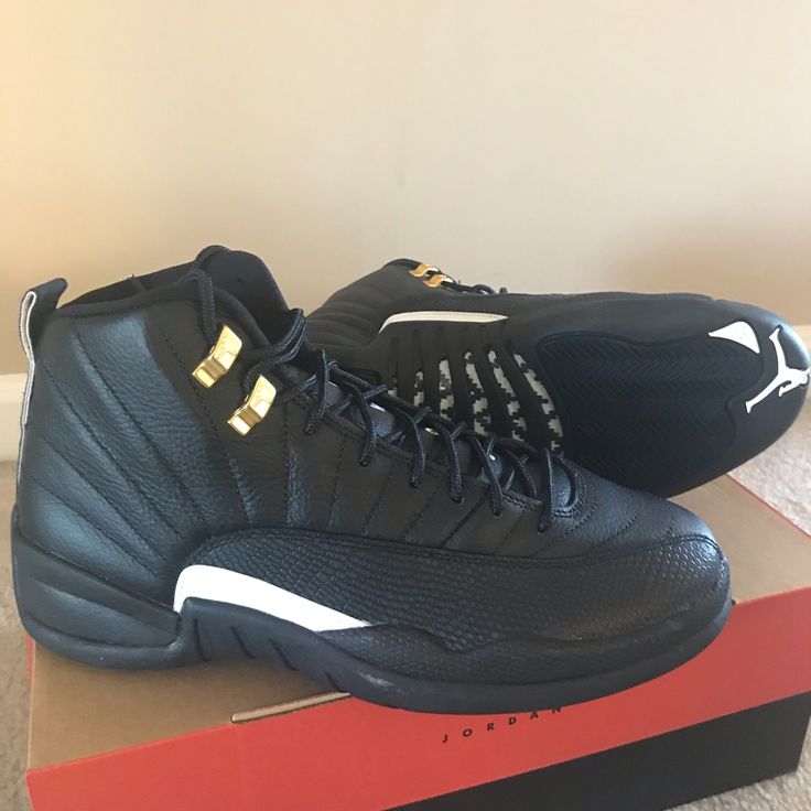 Jordan Authentic Deadstock Master Sz 9 Jordan Retro 12, Shoes Jordan, Jordan 23, Jordan Black, Jordans For Men, Jordan Retro, Jordan Shoes, Mens Shoes Sneakers, Air Jordan