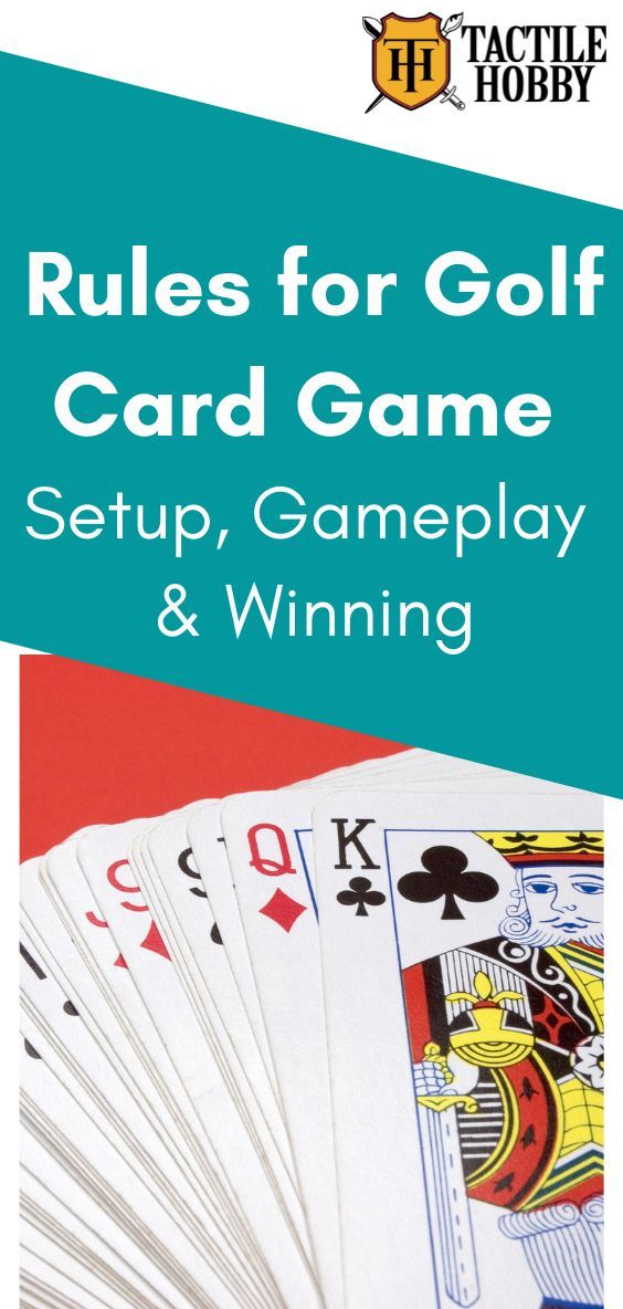 rules for golf card game setup, gameplay and winning by tactile hobby