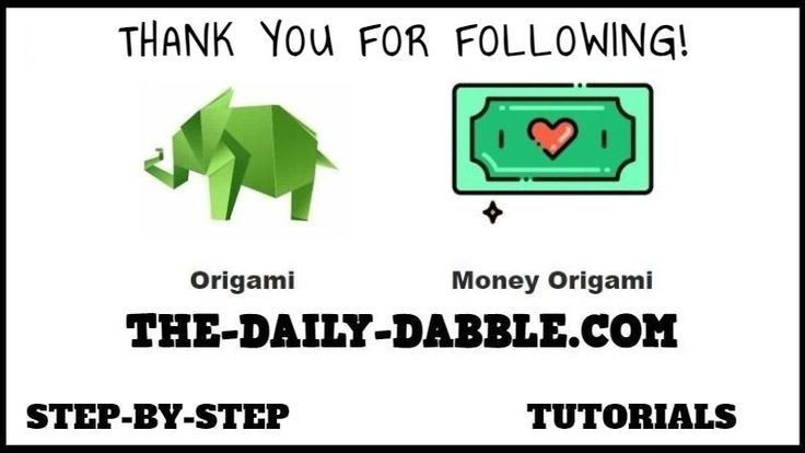 Dabble Origami | Money Origami / Easy Origami Tutorials