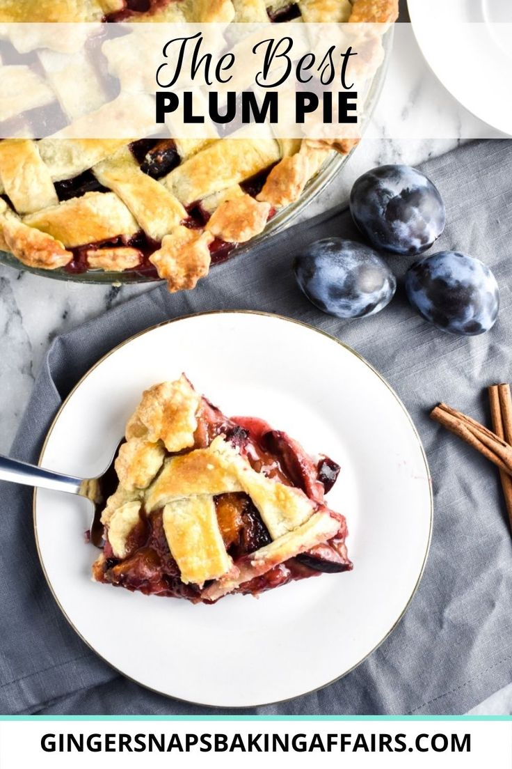 the best plum pie recipe is in this post