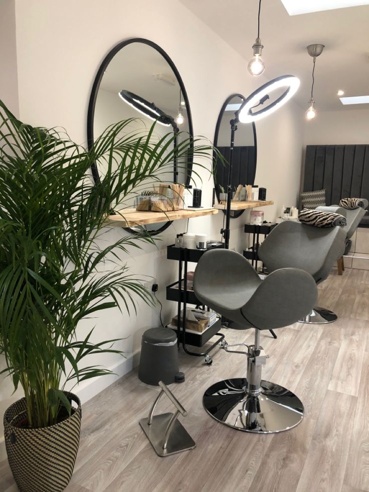 the salon is clean and ready for customers to use