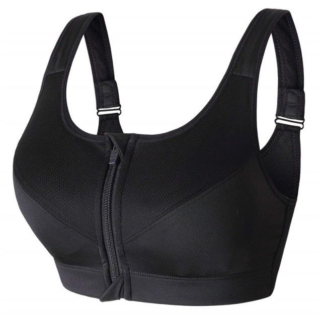 Closure Type: Back ClosureClosure Type: Three Hook-and-eyeBra Style: Push UpBra Style: PaddedMaterial: CottonMaterial: PolyesterMaterial: NylonGender: WOMENStyle: everydayPattern Type: SolidStrap Type: Non-Convertible StrapsStrap Type: Non-adjusted StrapsDecoration: NONECup Shape: Full CupItem Type: BrasSupport Type: Wire FreeApplicable occasions: gym/fitness/sports/running/yoga/sportsFunction: high elasticity, quick dryingBreathable style: front zipper / cushion Downward Dog Yoga, Zipper Sports Bra, Pilates Clothes, Bra Materials, Supportive Sports Bras, Running Vest, Better Posture, Comfortable Bras, Estilo Chic