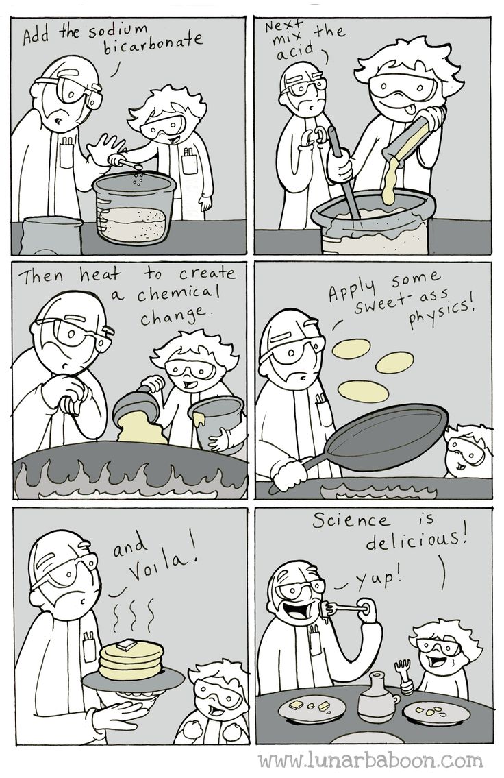 the comic strip shows people cooking and talking to each other about what they are doing