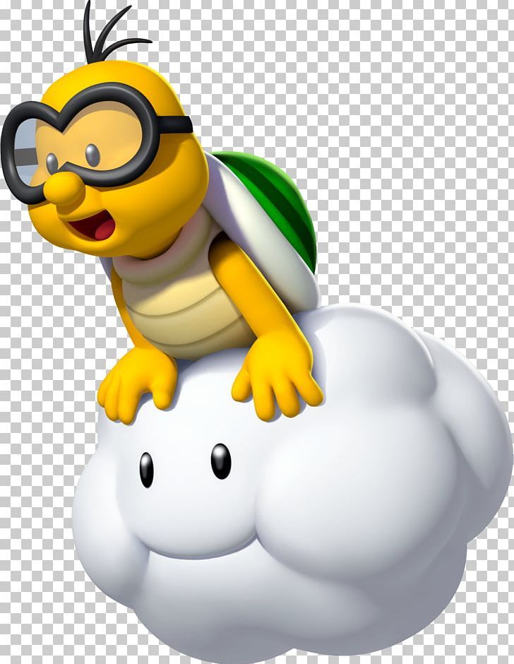 a cartoon character sitting on top of a cloud with goggles in his hand,