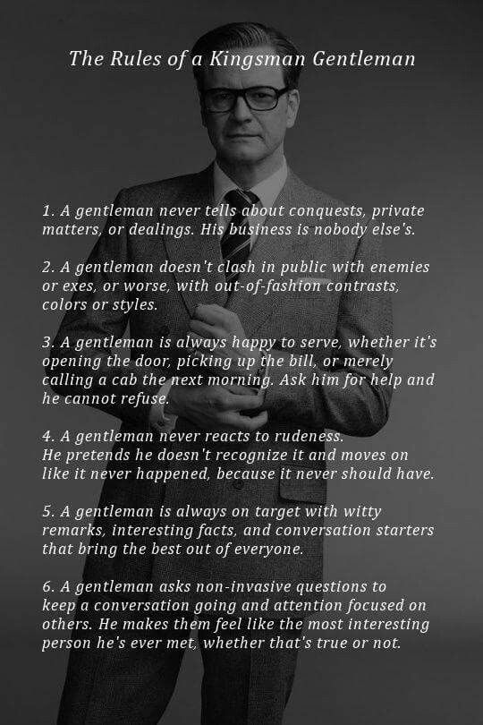 the rules of a kingman gentleman