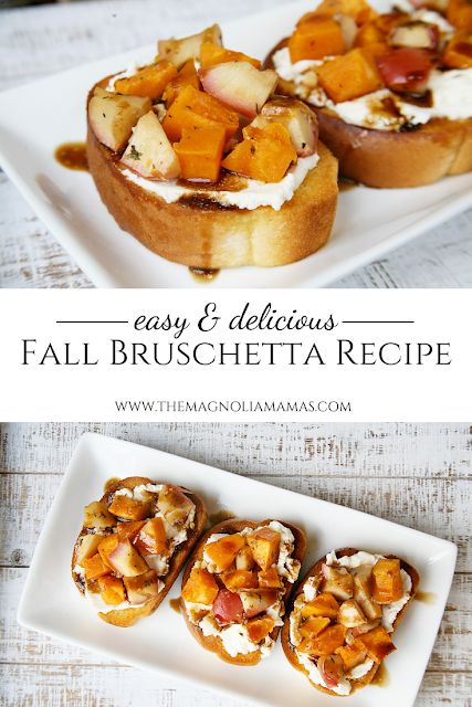 an easy and delicious fall bruschetta recipe