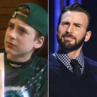 two men with beards one wearing a green hat and the other in a black shirt