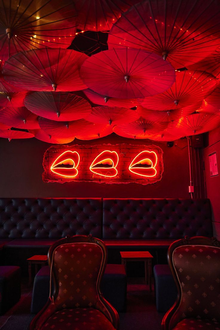 Moody. Neon. Red. Dark. Lighting. Photo. Photography. Bar. Cocktails. Black And Red Bar Design, Red Light Restaurant, Old Style Bar Design, 1920s Cocktail Bar, Gentleman’s Club Aesthetic, Seedy Bar Aesthetic, Moody Cocktail Bar, Bar Neon Lights, Luxury Vintage Aesthetic