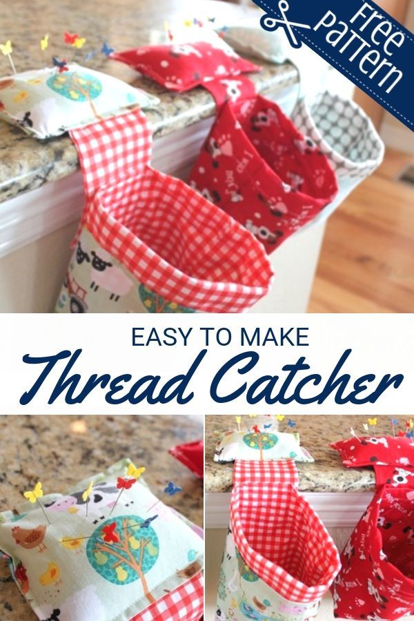 easy to make threaded catchers for sewing