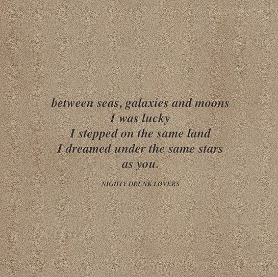 a poem written in black on top of a brown paper with an image of the moon