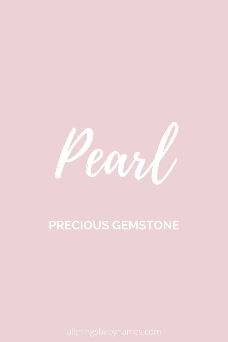 the word pearl is written in white on a pink background with text that reads, precious gems