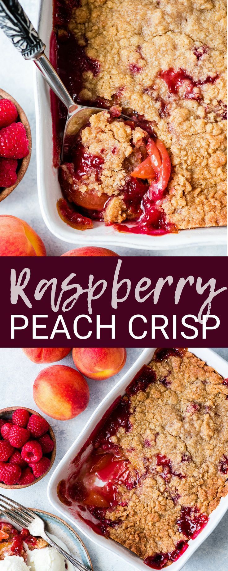 peach berry peach crisp is an easy and delicious dessert