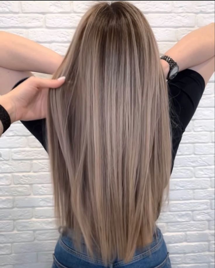 Partial Balayage Light Brown, Cold Blonde Hair Highlights, Ice Blonde Highlights On Brown Hair, Brunette Hair With Blonde Highlights And Lowlights, Blonde No Face, Brunnete Blonde Highlight, Sand Blonde Balayage, Dark Ashy Blonde Hair, Shadow Balayage