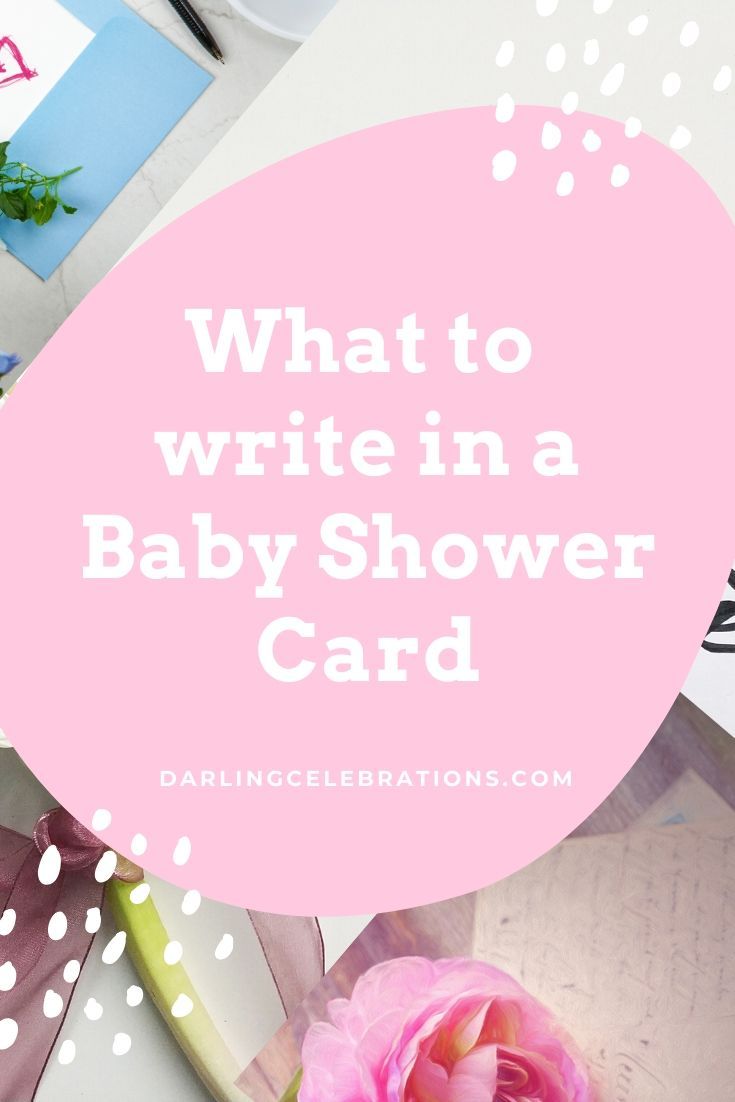 what to write in a baby shower card