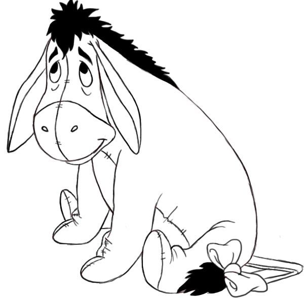 the donkey from winnie the pooh coloring pages