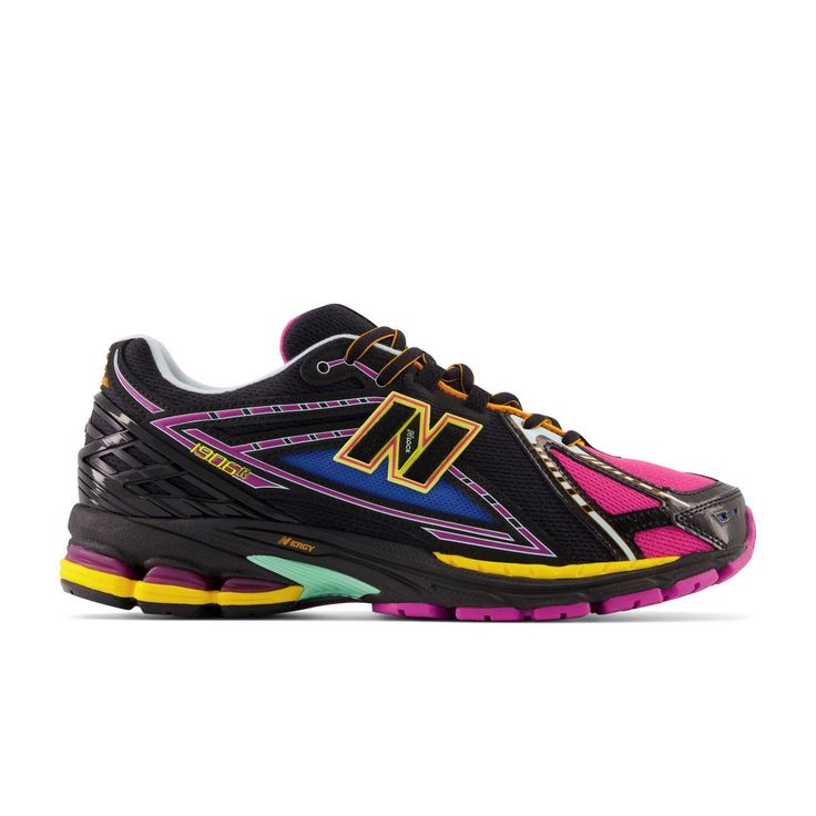 New Balance 1906R "Black/Multi" Unisex Shoe - Hibbett | City Gear New Balance Black Athleisure Sneakers, Black Technical Sneakers With Air Cushioning, New Balance Multicolor Sneakers For Streetwear, Multicolor New Balance Sneakers For Streetwear, Sporty Trail Running Shoes For Streetwear, Technical Black Running Shoes For Jogging, New Balance Multicolor Streetwear Running Shoes, Black Technical Running Shoes With Air Max Cushioning, Technical Black Trail Running Shoes With Air Max Cushioning