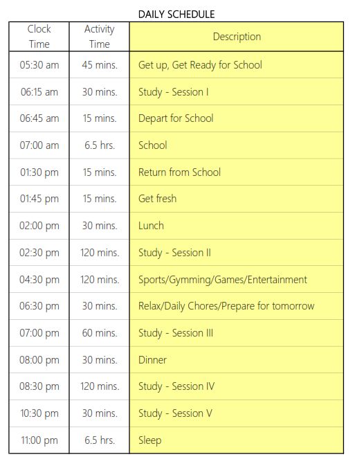 an image of school schedules for the upcoming year and coming up to it's end