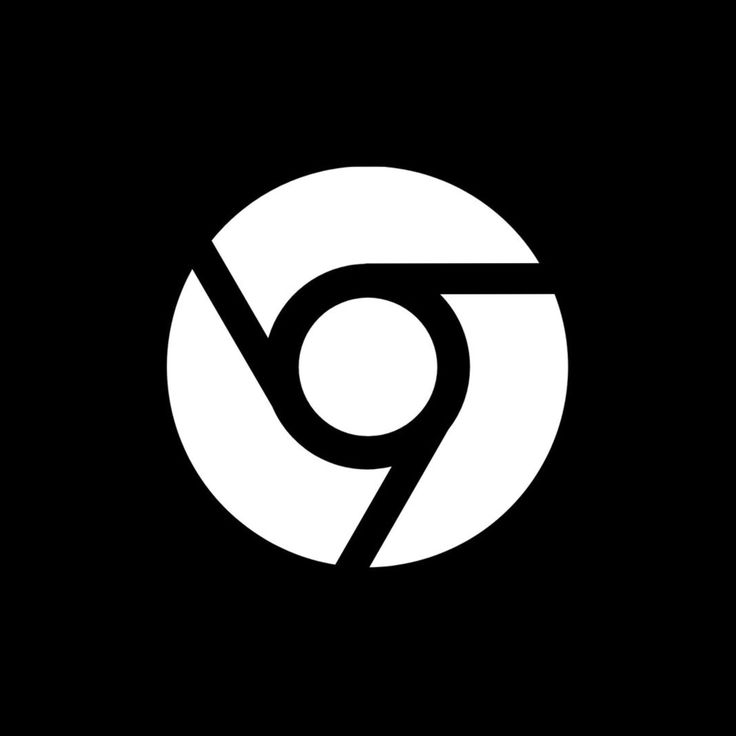 a black and white logo with the letter g in it's center, on a dark background