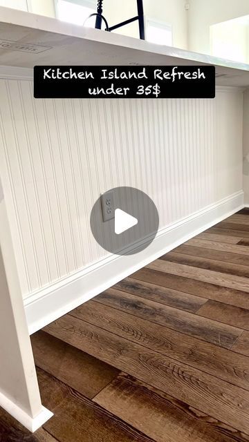 the kitchen island refresh under 350f is made from white shiplap wood