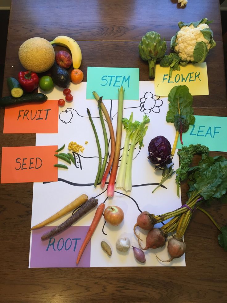 a table topped with lots of different types of fruits and vegetables on top of paper