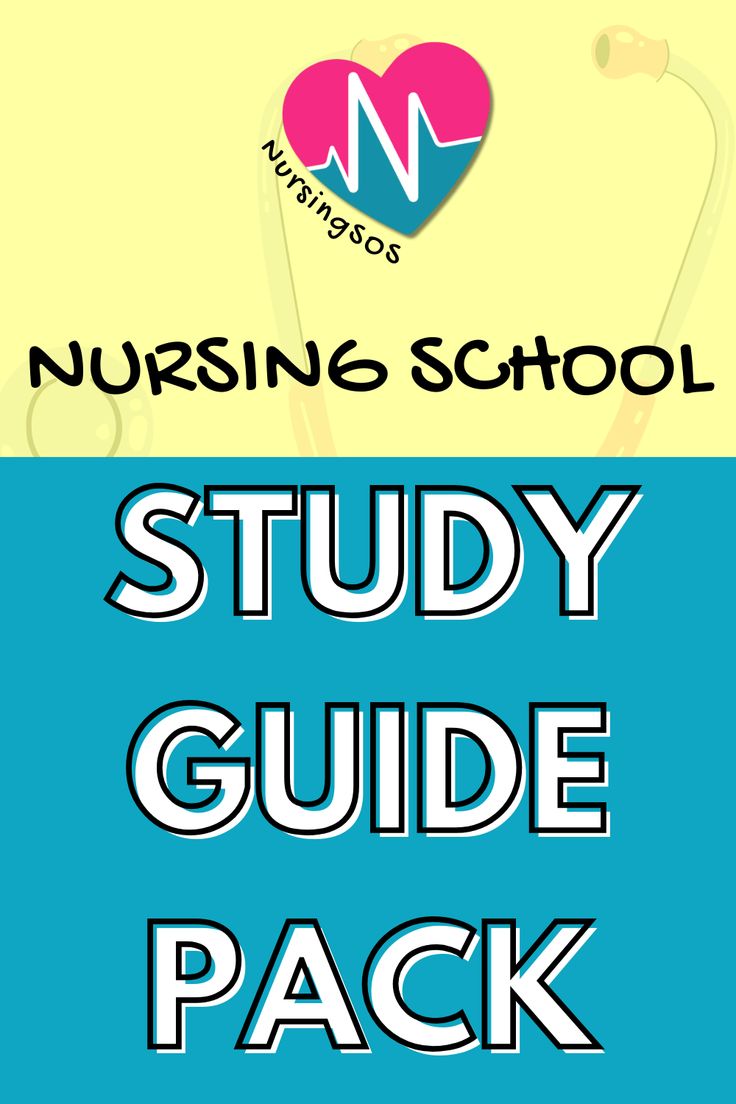 the nursing school study guide pack