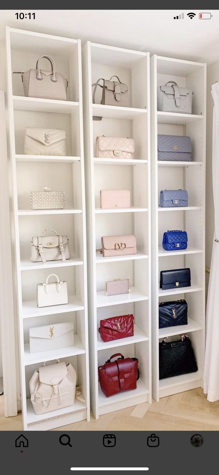 the closet is full of handbags and purses for sale on ebayl