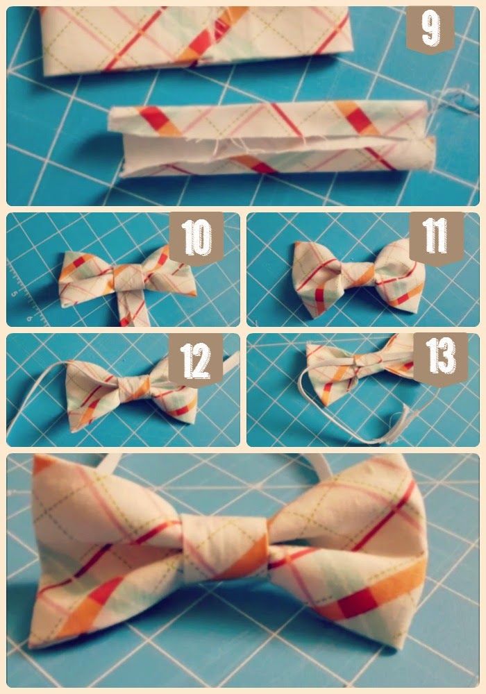 how to make a bow tie out of fabric