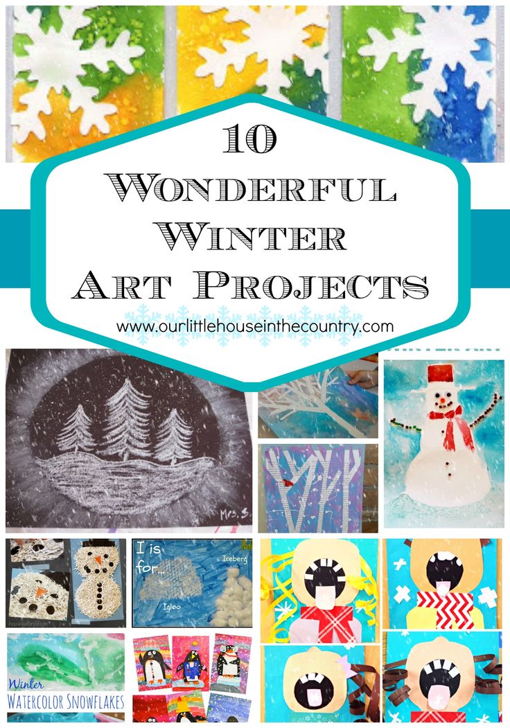 the top ten wonderful winter art projects for kids