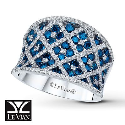 A girl can dream, right?    Blueberry Diamonds Ring 1 7/8 cttw Round-cut 14K Vanilla Gold Bijoux Art Deco, Levian Jewelry, Chocolate Diamonds, Le Vian, Jewels Rings, Kay Jewelers, Diamonds Ring, Bling Rings, Shiny Things